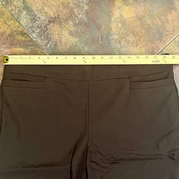 Kim Rogers Short Brown Pull-On Pants 16S - Picture 2 of 8